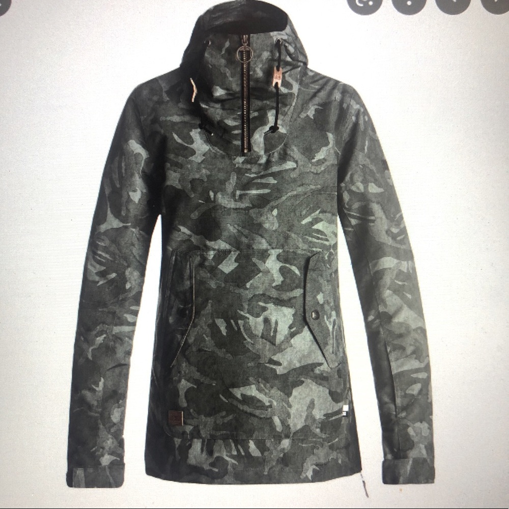 DC Ski/Snowboard Jacket - Skyline Anorak Camo Green (M)